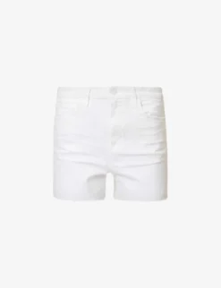 Paige Dani Raw-hem Stretch-denim Shorts