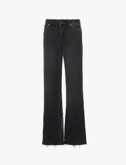 Paige Sonja Wide-leg Mid-rise Organic-recycled Denim-blend Jeans
