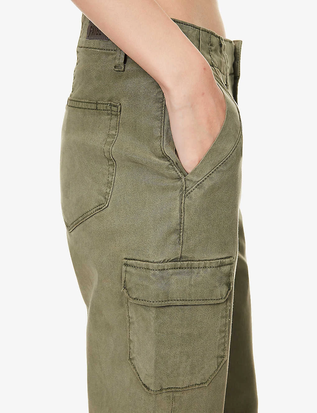 Paige Drew Mid-rise Straight-leg Regular-fit Stretch-woven Trousers - Image 5