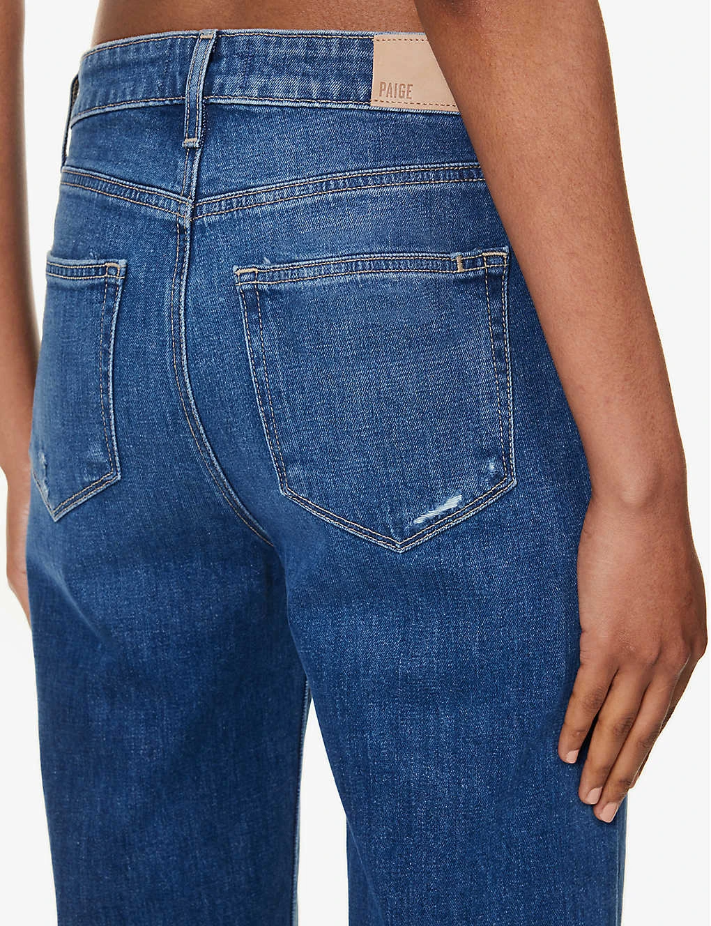 Paige Leenah Flared Wide-leg High-rise Stretch-denim Jeans - Image 5