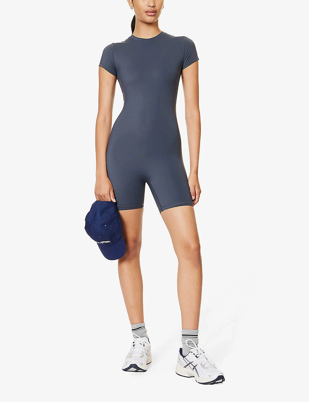 Ultimate Short-sleeved Stretch-woven Playsuit - Image 2