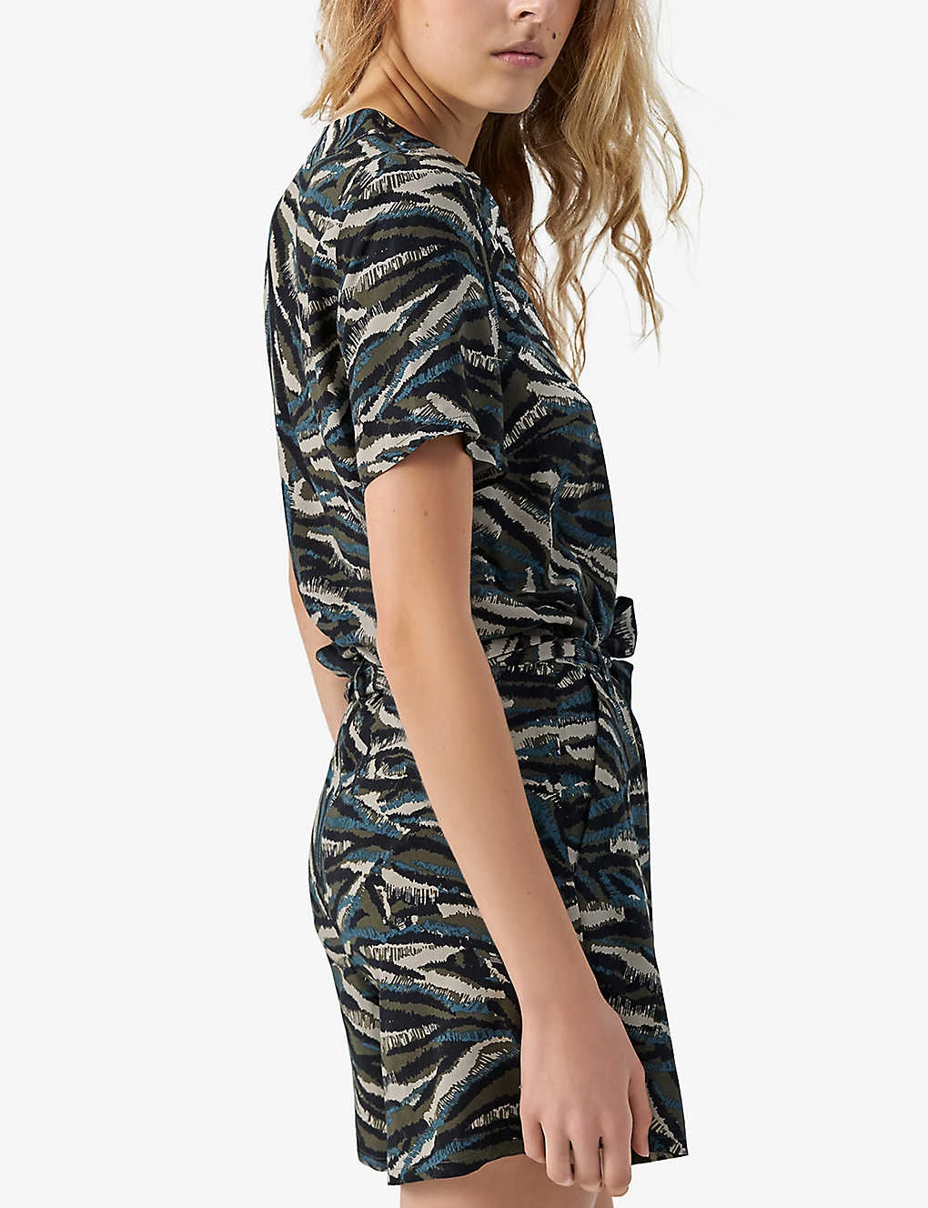 Ikks Camouflage Jungle-print Woven Playsuit - Image 3
