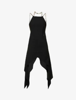 Samiel Chain-embellished Stretch-woven Mini Dress