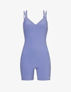 Alosoft Sun’s Out V-neck Stretch-woven Unitard
