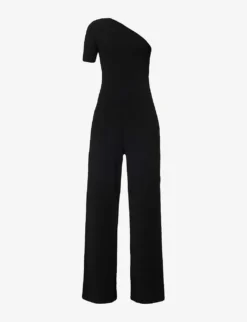 STELLA MCCARTNEY Asymmetric-neck Exposed-shoulder Knitted Jumpsuit