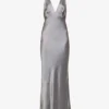 BEC + BRIDGE Lorelai V-neck Satin Maxi Dress