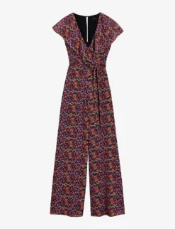 Ted Baker Surya Abstract-print Woven Jumpsuit