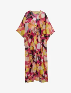 Ted Baker Lucenaa Abstract-print Woven Maxi Dress