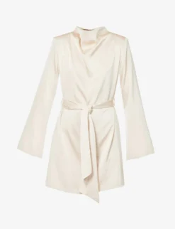 Jayda Tie-waist Woven Mini Dress