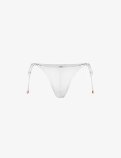 Palma Recycled Nylon-blend High-rise Bikini Bottoms