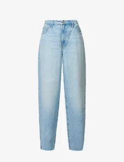 GOOD AMERICAN Good 90s Loose Wide-leg Mid-rise Denim Jeans