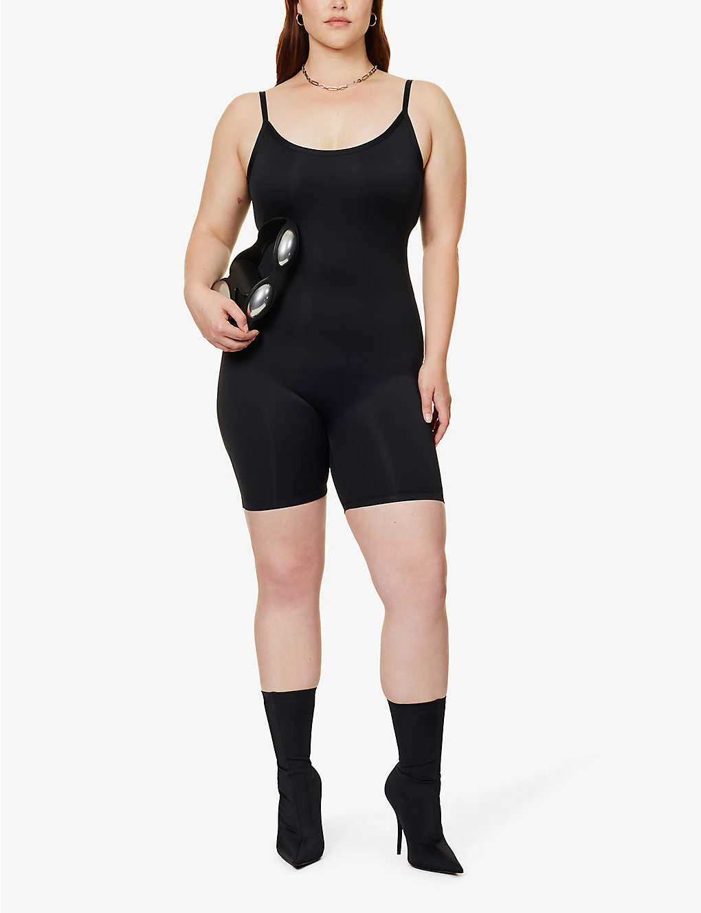 GOOD AMERICAN Scuba Scoop-neck Stretch-woven Playsuit - Image 2