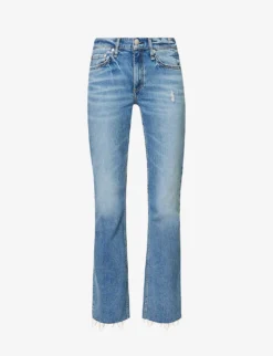 Rag & Bone Peyton Straight-leg Mid-rise Stretch-denim Jeans