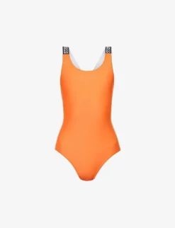 Exclusive Logo-print Stretch-recycled Polyamide Swimsuit