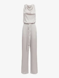 Reiss Rose Cowl-neck Woven Jumpsuit