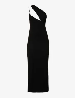 Kori One-shoulder Stretch-woven Maxi Dress