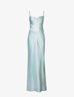 Keisha Cowl-neck Satin Bridesmaid Dress