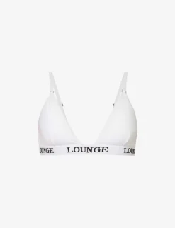 Bamboo Triangle Branded-underband Stretch-jersey Bra