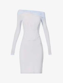 Dion Lee Hosiery Corseted Stretch-woven Mini Dress