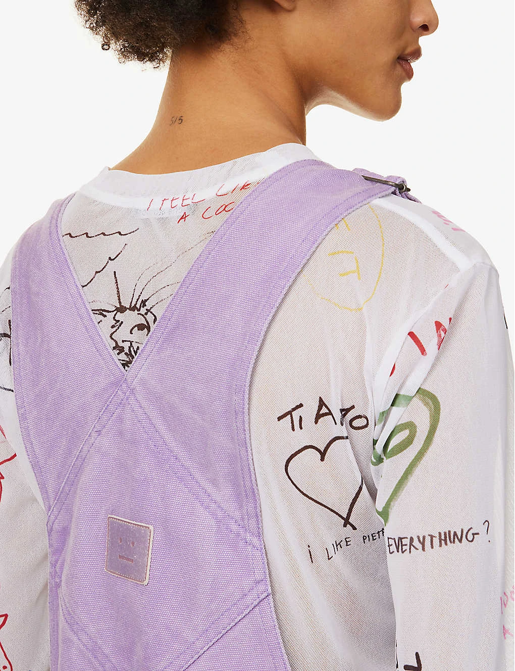 Acne Studios Palmon Logo-patch Cotton-canvas Dungarees - Image 6