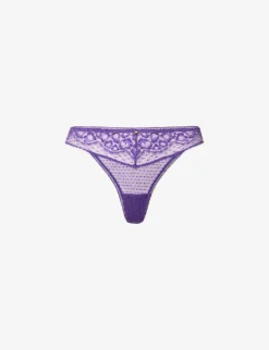 Aubade Illusion Mid-rise Stretch-woven Thong