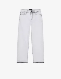 THE KOOPLES Straight-leg Mid-rise Distressed Jeans