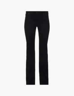 The Legging Flared-leg Low-rise Denim-blend Jeans