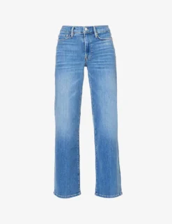 FRAME Le Palazzo Wide-leg Slim-fit Stretch-denim Jeans