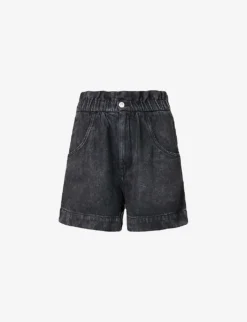 Isabel Marant Etoile Titea Elasticated-waistband Denim Shorts
