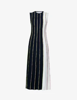 Daan Striped Wool Midi Dress