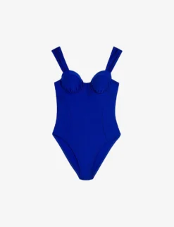 Ted Baker Zoiey Soft-cup Ruched-strap Swimsuit