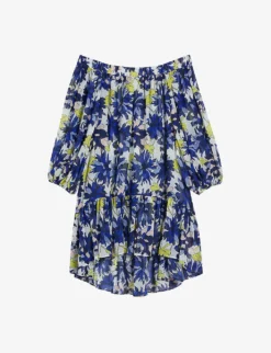 Ted Baker Rossey Floral-print Recycled-polyester Maxi Cover-up