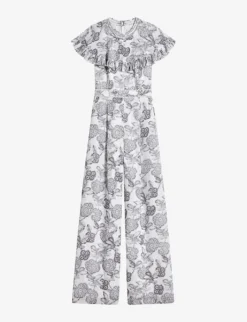 Ted Baker Marlih Cape-sleeve Woven Jumpsuit
