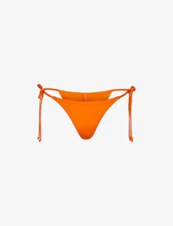 Mid-rise Recycled Stretch-nylon Bikini Bottoms