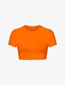 T-shirt Recycled Stretch-nylon Bikini Top