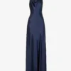 Sleeveless Cowl-neck Woven Maxi Dress