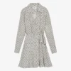 CLAUDIE PIERLOT Rixie Monogram-print Woven Mini Dress