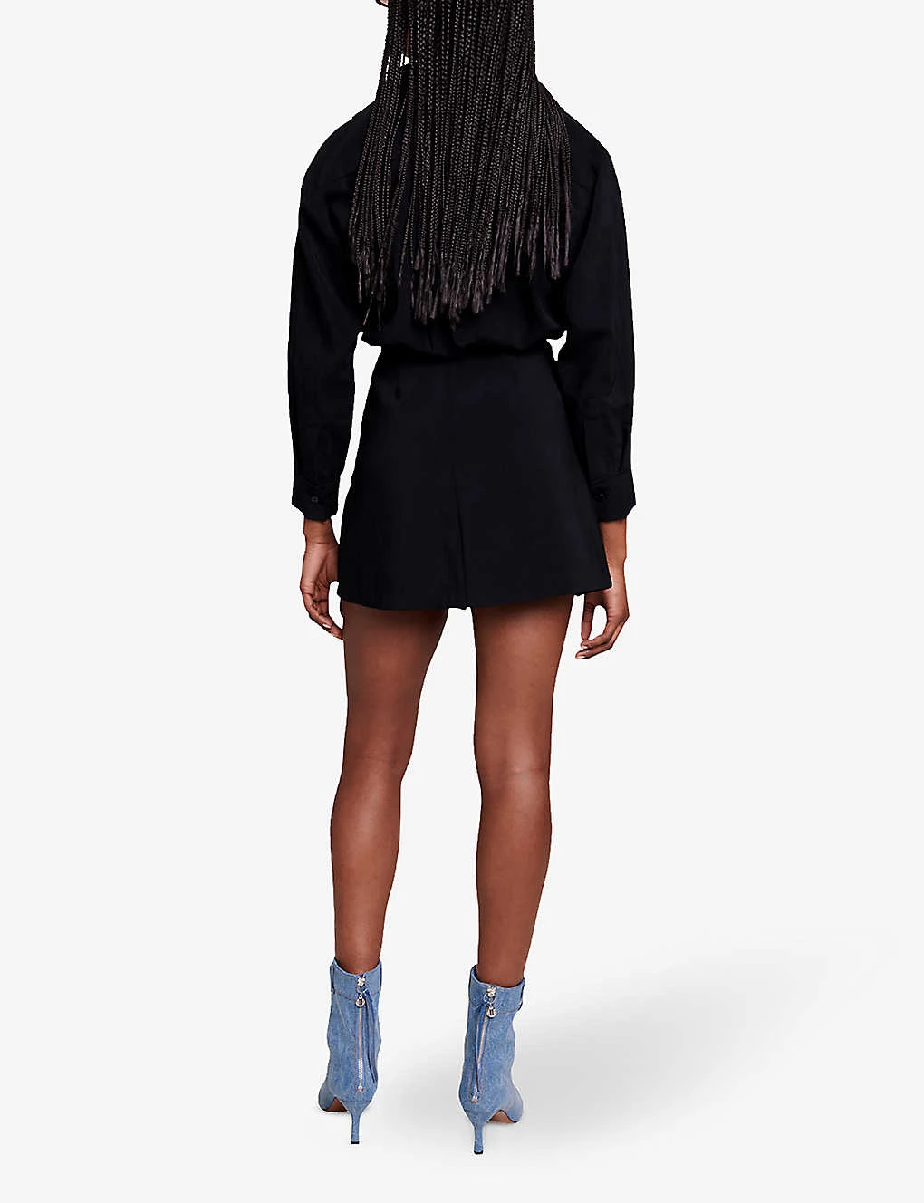 Maje Ilanie Wrap-front Woven Jumpsuit - Image 4