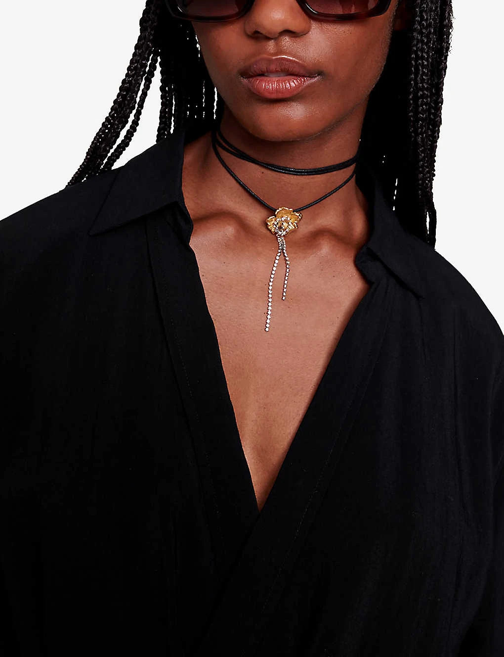 Maje Ilanie Wrap-front Woven Jumpsuit - Image 5