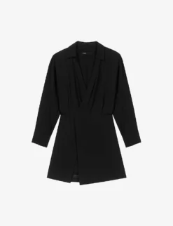 Maje Ilanie Wrap-front Woven Jumpsuit