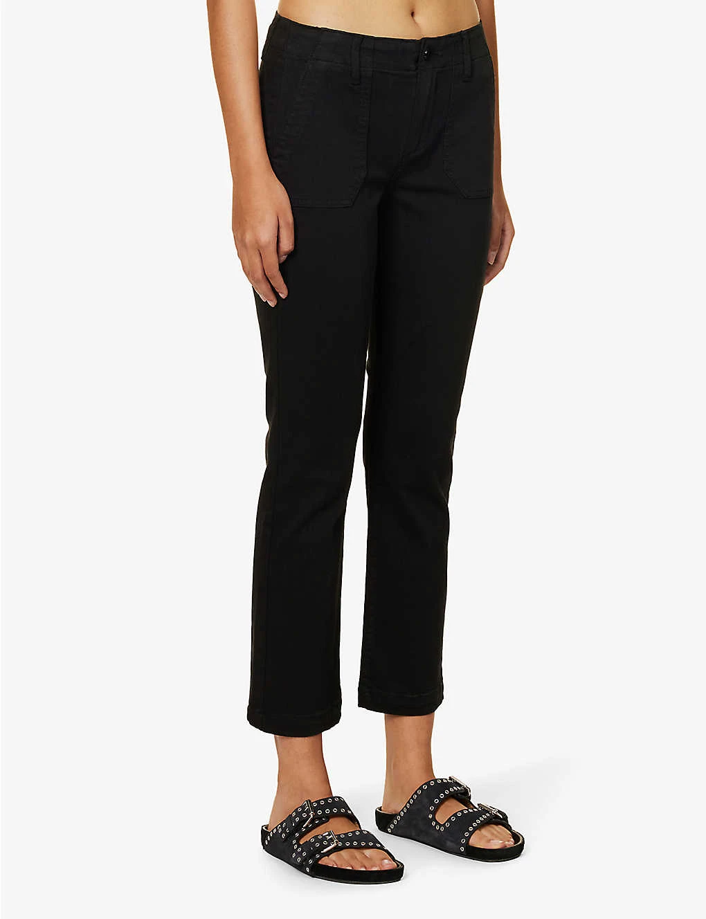 Paige Mayslie Straight-leg Mid-rise Stretch-denim Jeans - Image 3