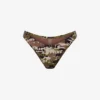 Tanga Mid-rise Camouflage-print Recycled Stretch-nylon Bikini Bottoms