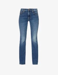 MOTHER Outsider Sneak Slim-flare High-rise Stretch-denim Jeans