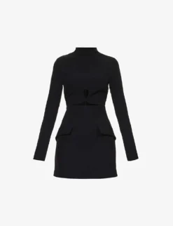 Ilona Cut-out Woven Mini Dress