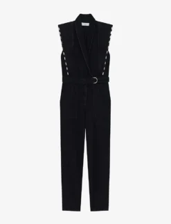 IRO Bilae Sleeveless Denim Jumpsuit