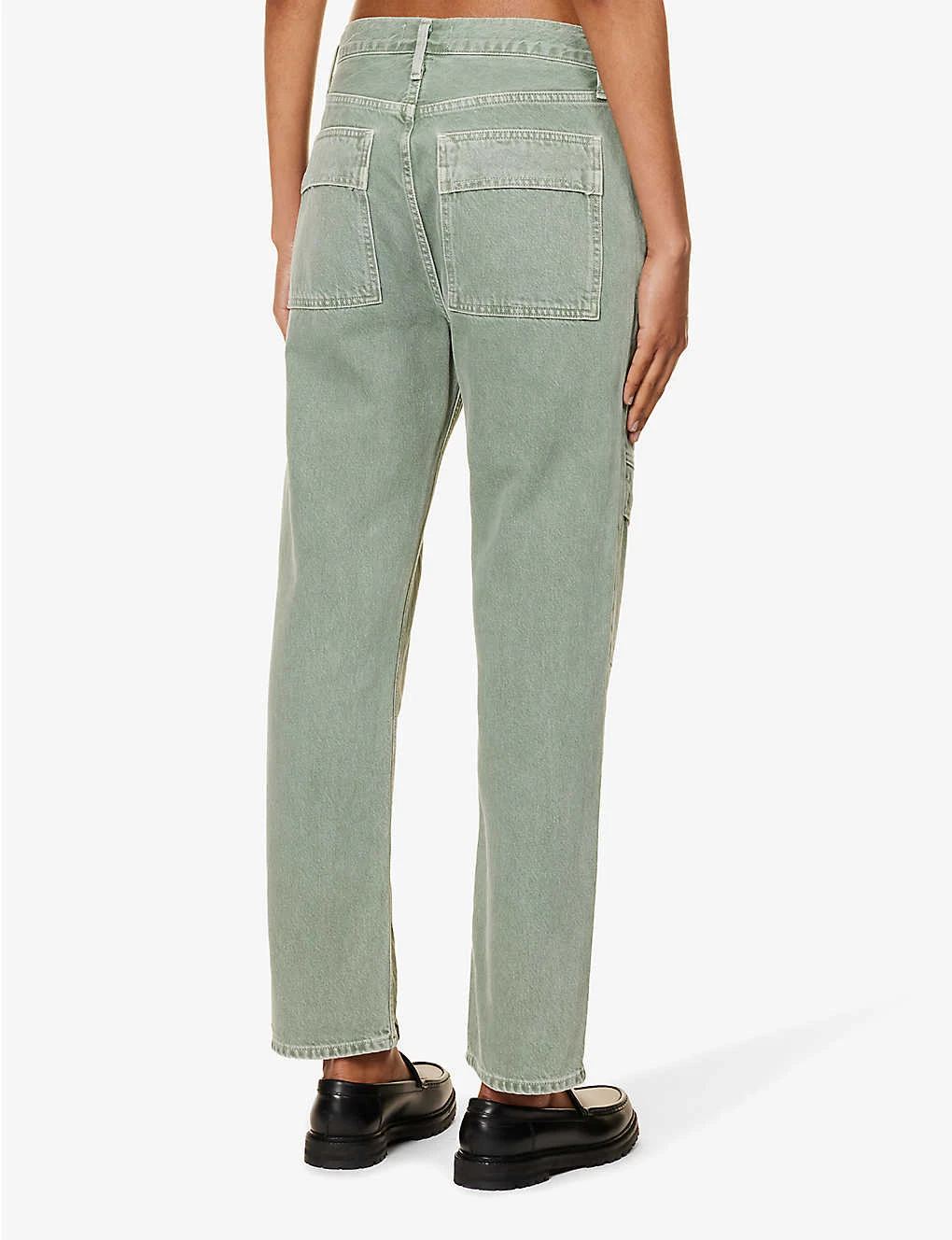 AGOLDE Cooper Cargo Panelled Straight-leg Mid-rise Organic-cotton Jeans - Image 4