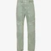 AGOLDE Cooper Cargo Panelled Straight-leg Mid-rise Organic-cotton Jeans
