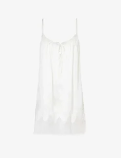 Love Lace-trim Silk Nightdress